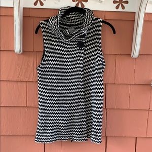 🔲 Chico’s | Black and White Sweater Vest